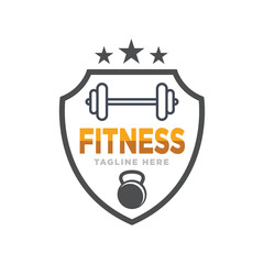 fitness logo design vector template