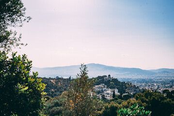 Idyllic Greek Landscape: Mountains, Forests, and Charming Villages near Athens