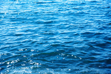 Blue sea water background texture