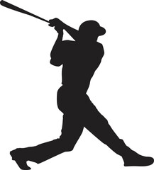 silhouette of a people plying baseball