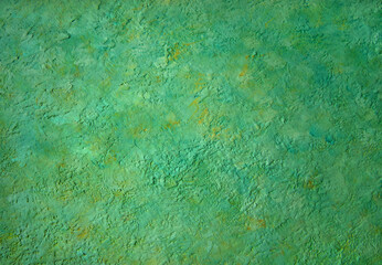 Fototapeta na wymiar Green abstract background in watercolor