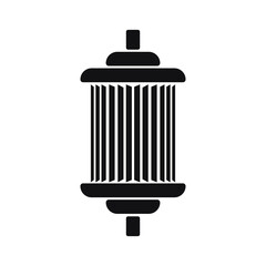 filter isolated icon on white background, auto service, repair, car detail