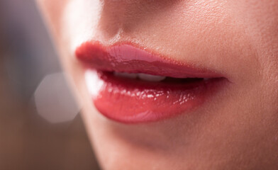 Soft and Sultry Beautiful Lips. Cosmetics
