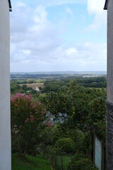 A view of a nice french landscape. Locronan, France, the 6th of September 2022.