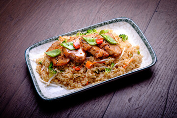 Peruvian Chifa, a fusion of Chinese cuisine with Peruvian ingredients