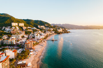 Stunning view of the Puerto Vallarta pier