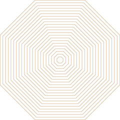 Golden octagon repeating like a thin web