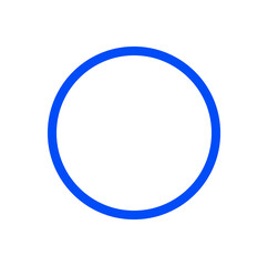 Fototapeta premium Blue Circle vector icon. Blue round isolated vector symbol.