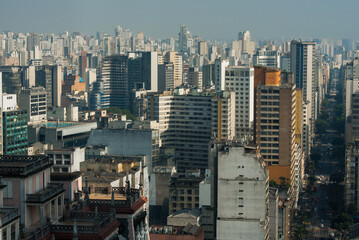 Sao Paulo City Skyline With Endless Building View