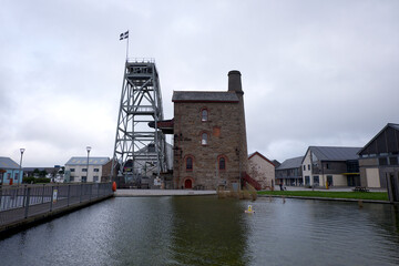Pool Camborne Cornwall UK 10 18 2022 South Crofty Mine 
