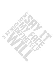 my face definitely will 