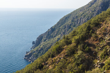 View from the slope of Ayu Dag in Crimea