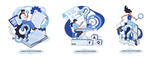 Ladge question mark metaphor. Problem and solution concept, question mark. Ask questions and receive answers. Online support center. Solving complex issues, why sign forum. FAQ frequently asked help