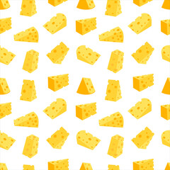 Cheese seamless background. Cheese pattern