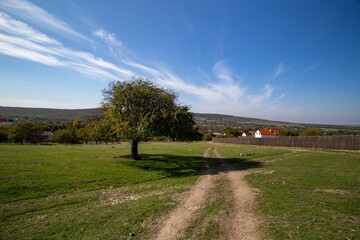 landscape with a road