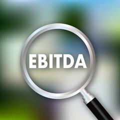 EBITDA - Earnings Before Interest Taxes Depreciation and Amortization icon. Vector stock illustration.