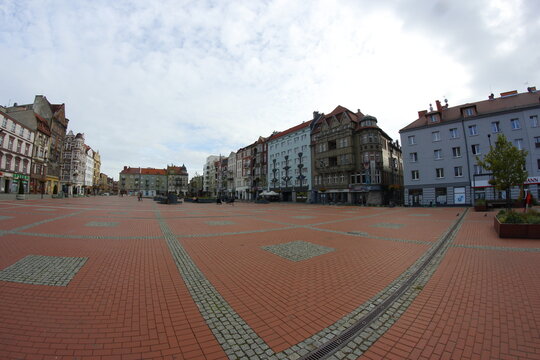 Rynek of Bytom, Silesia poland hdri 360 panorama