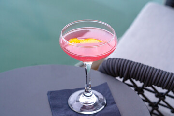 Cosmo cocktail close up