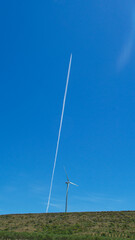 wind turbine in the field