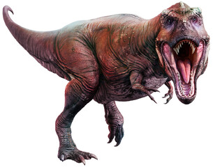 Tyrannosaurus from the Cretaceous era 3D illustration	
