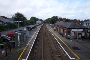 Fototapeta na wymiar Camborne Cornwall UK 10 18 2022 Railway Station built 1843