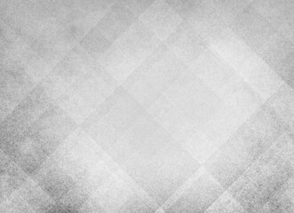 Fototapeta na wymiar Abstract white background texture with modern art geometric pattern in old retro style design, elegant black white and gray monochrome colors in grunge textured illustration