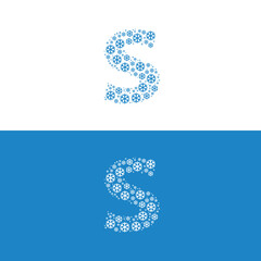 SNOW COLD LETTER S LOGO