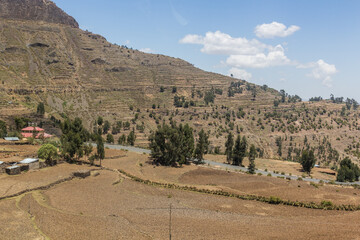 Landscape of Tigray region, Ethiopia