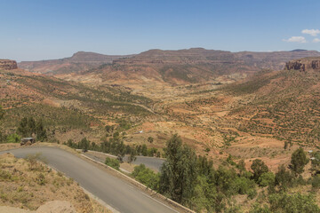 Landscape of Tigray region, Ethiopia