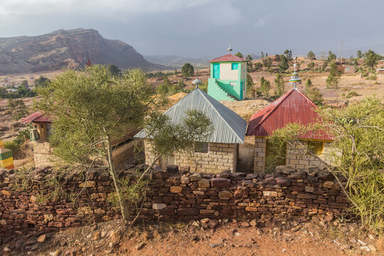 Chapels near Wukro Chirkos rock church in Wukro, Ethiopia