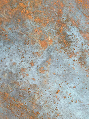 Rusty old iron red scratched metal corrosed sheet surface background, texture industrial in loft style