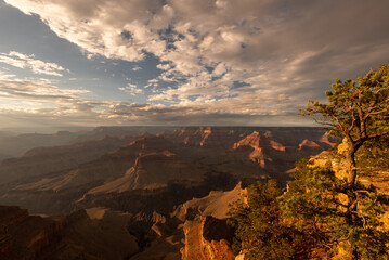 grand canyon sunset clouds