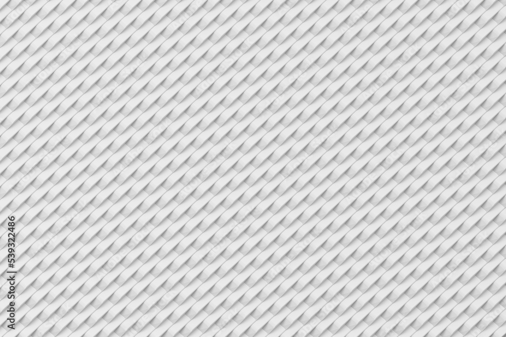 Poster abstract white row of objects background 3d rendering