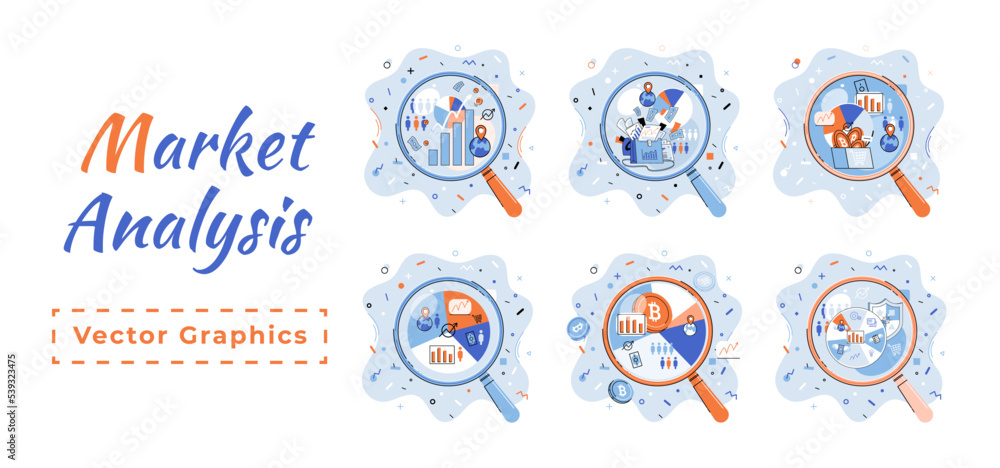 Aufkleber market statistics data analysis metaphor marketing strategy development. business research. identify