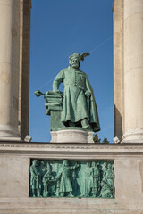Coloman of Hungary Statue in the Millennium Monument at Heroes Square - Budapest, Hungary