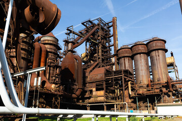 View of old steel factory in Dolni Vitkovice, Lower Vitkovice district, Ostrava, Czech Republic