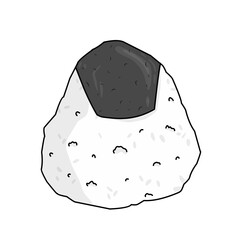 onigiri rice with seaweed