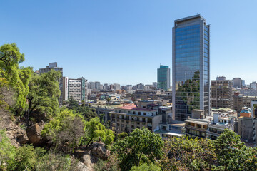Fototapeta premium Santiago, Chile panoramic view