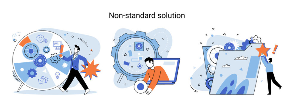 Non standart solution metaphor. Creation of individual decision for integration of disparate production, information and telecommunication systems of customer into single improve management efficiency