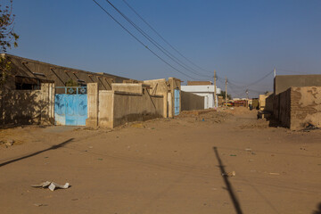 View of a street in Dongola, Sudan