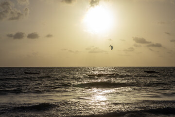 Stunningly beautiful, juicy, bright, sunset. Beautiful ocean. Paradise Island Zanzibar.