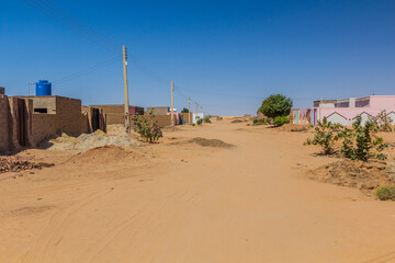 View of a street in Karima, Sudan