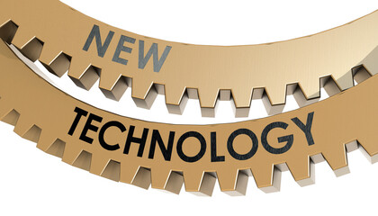 New technology word on golden cogs