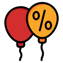 Balloon Discount Icon