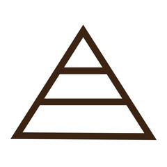 chart delination diagram graph pyramid schema icon