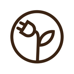 ecology electricity energy green natrue power icon