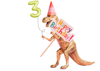 Dinosaur Birthday Balloon