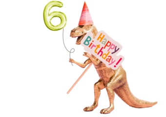 Dinosaur Birthday Balloon