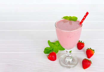 Strawberry yogurt fruit juice smoothie pink colorful fruit juice milkshake blend beverage healthy...