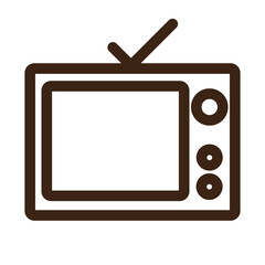appliances electronic modern technology tv icon